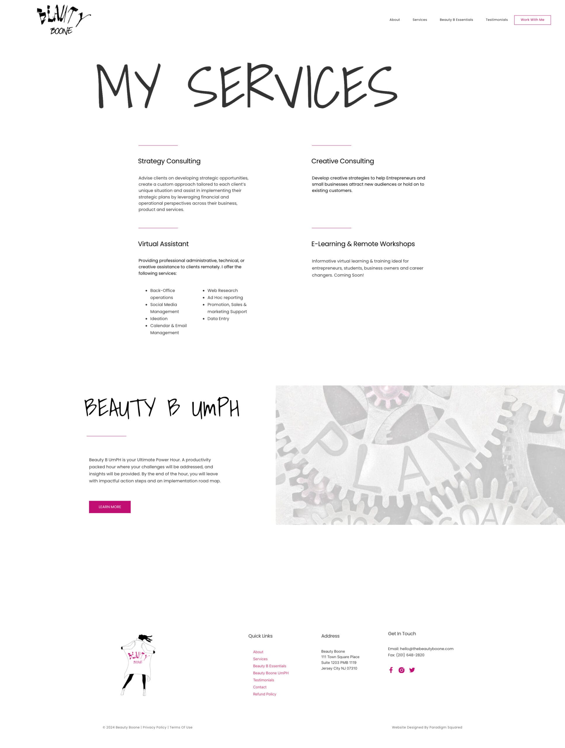 Services Page